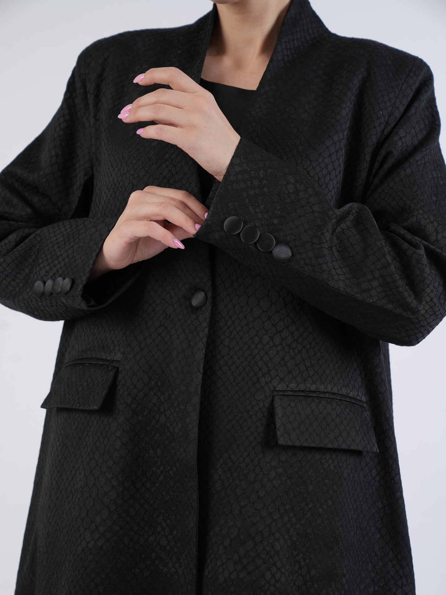 ROYAL NOIR BLAZER ABAYA
